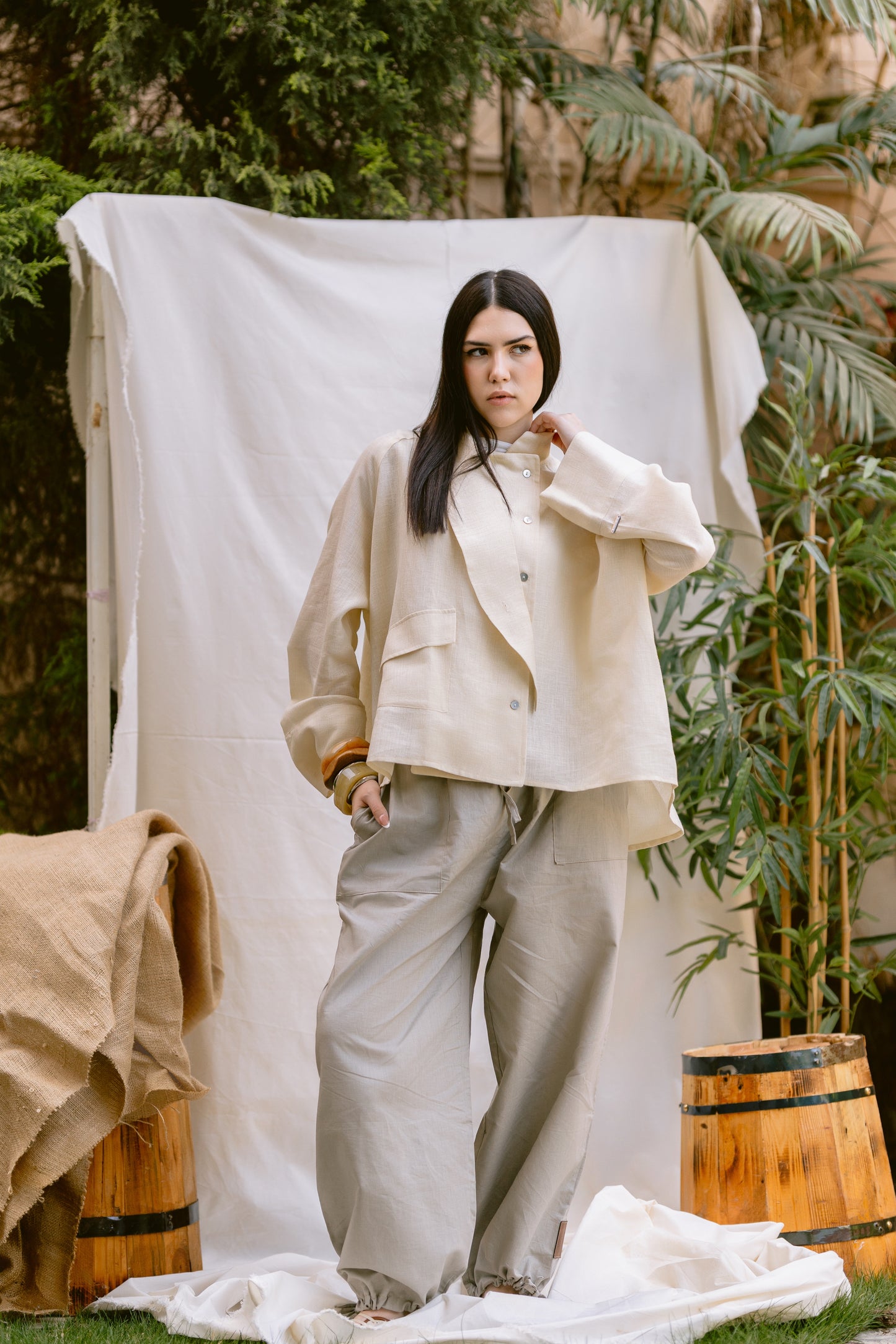 LINEN BLOUSE