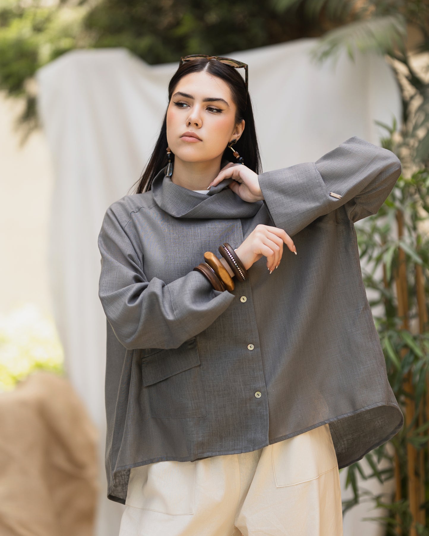 LINEN BLOUSE