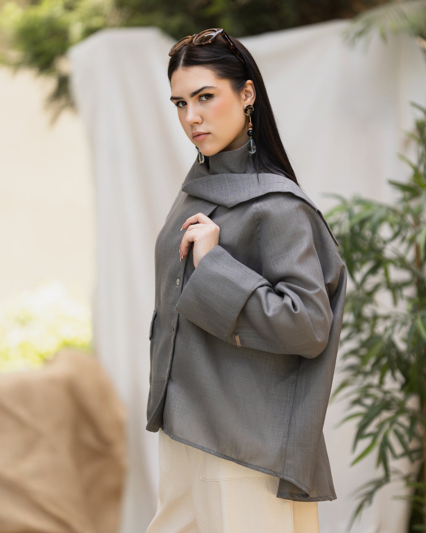 LINEN BLOUSE