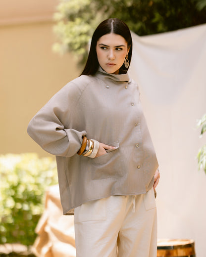 LINEN BLOUSE