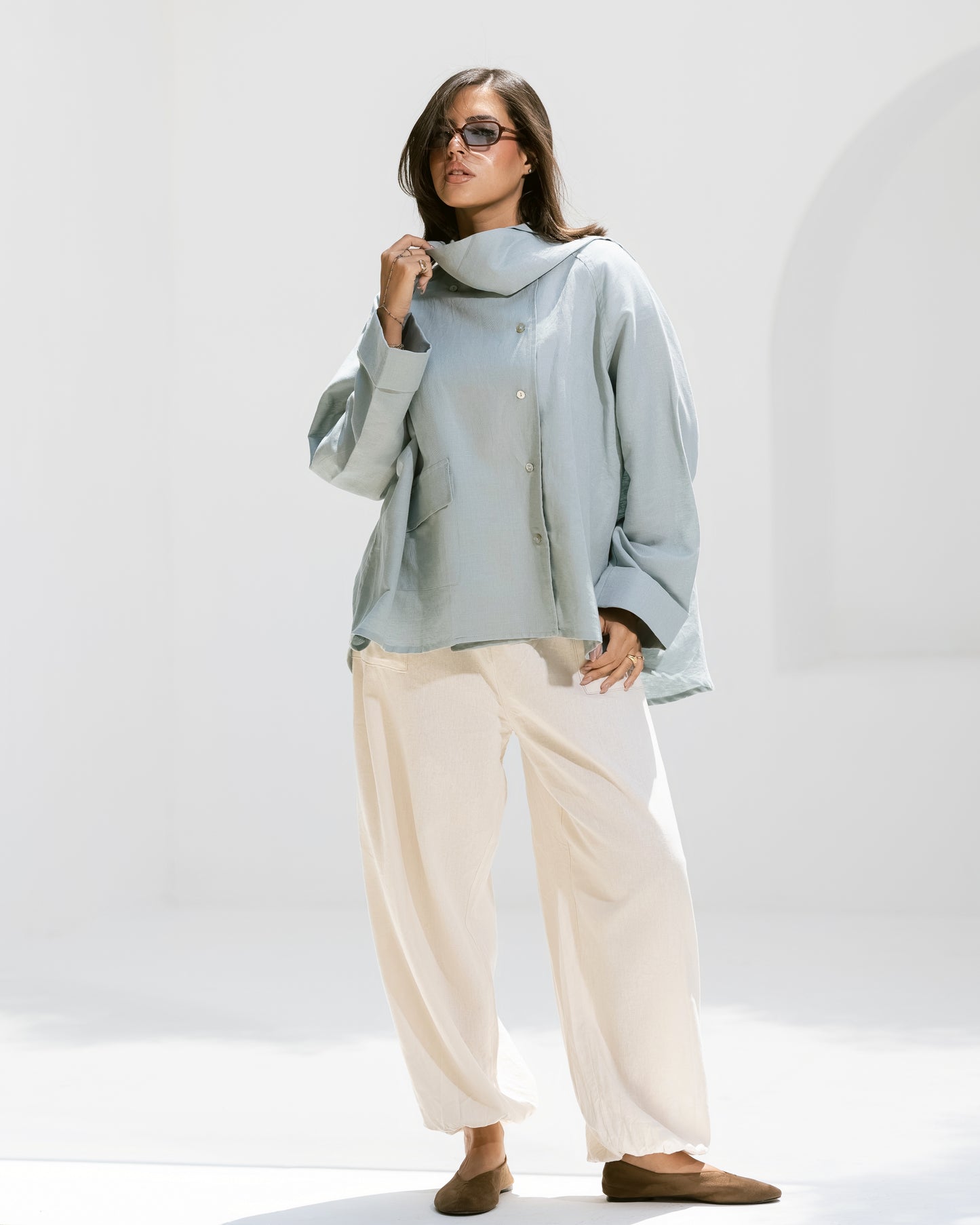 LINEN BLOUSE