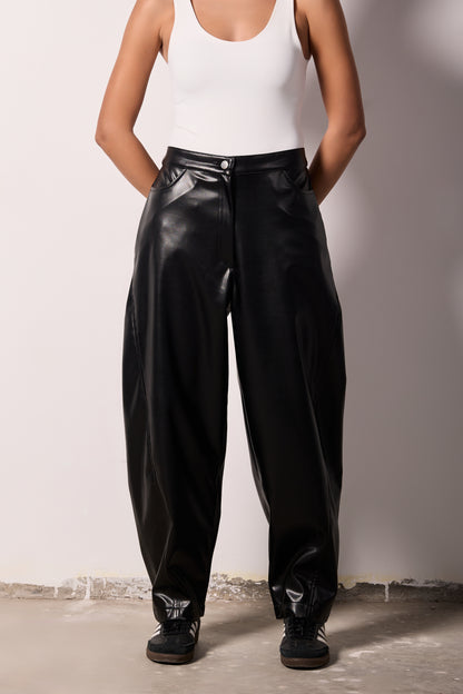 LEATHER BALLON PANTS