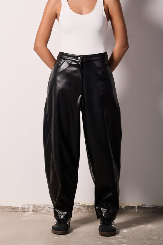 LEATHER BALLON PANTS