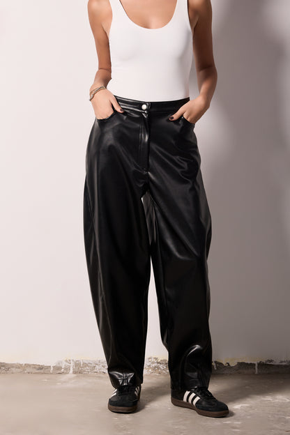 LEATHER BALLON PANTS