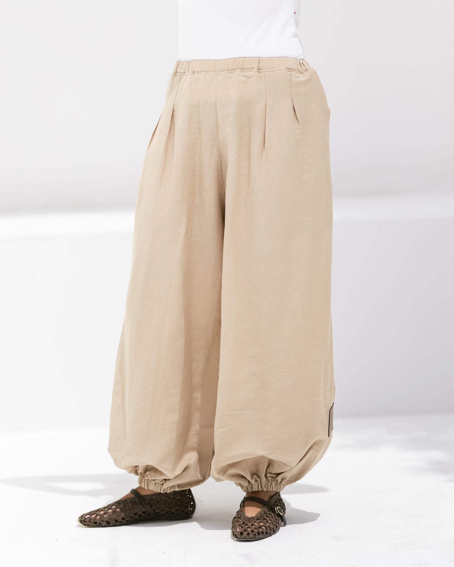 LINEN BALLOON PANTS