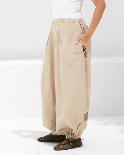 LINEN BALLOON PANTS