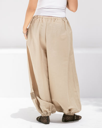 LINEN BALLOON PANTS